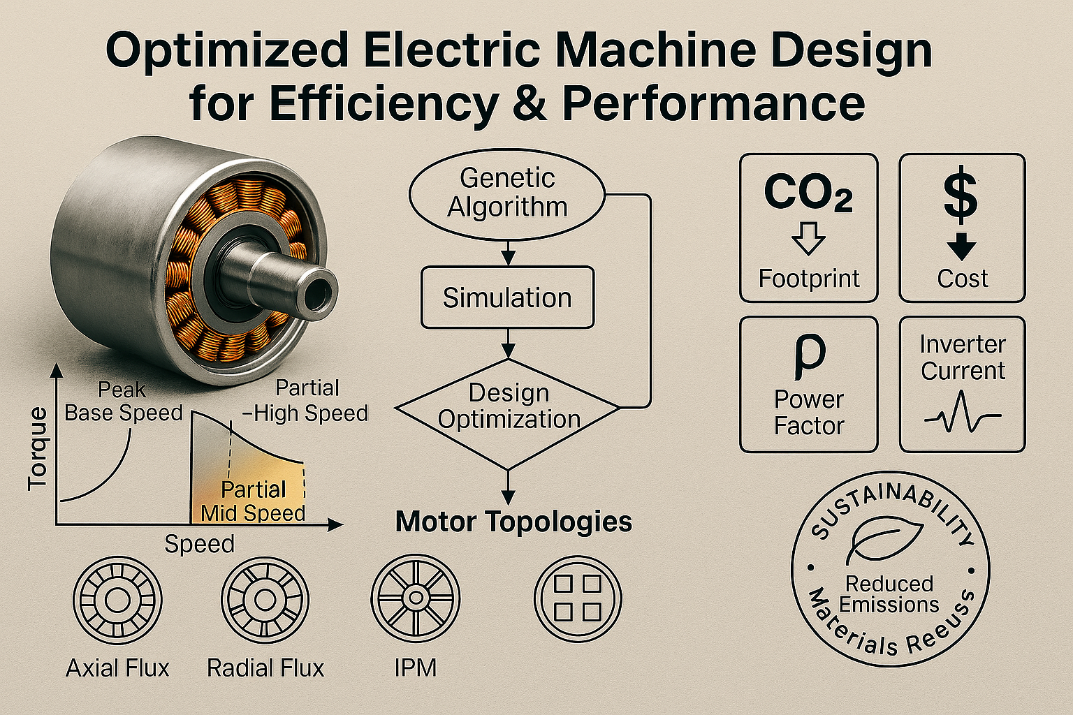 Optimization of Electrical Machine Electromagnetic Design